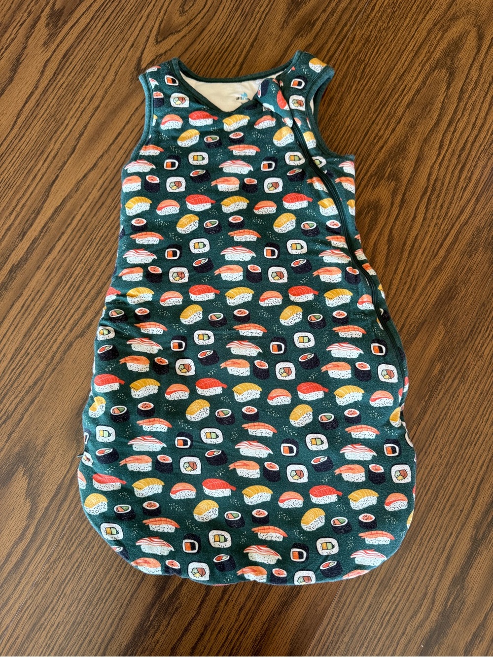 Bamboo Sleep Sack 0-6 months - Green Sushi Print